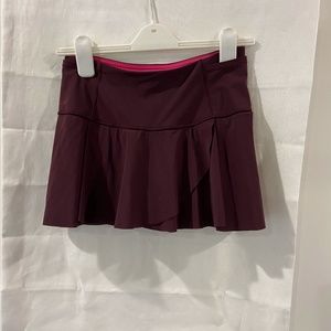 Lululemon Maroon Tennis Skirt